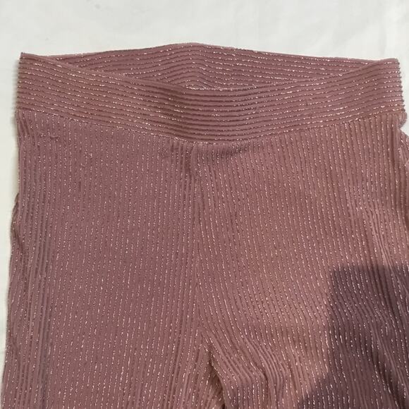 Women’s Leggings FOREVER 21 Metallic Ribbed Leggings - Picture 6 of 7